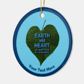 Aarde - Heart Anagram Keramisch Ornament (Links)