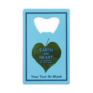 Aarde - Heart Anagram Kredietkaart Flessenopener