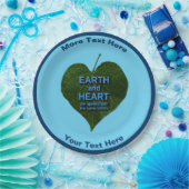 Aarde - Heart Anagram Papieren Bordje (Feest)