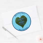 Aarde - Heart Anagram Ronde Sticker (Envelop)