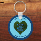 Aarde - Heart Anagram Sleutelhanger (Voorkant)