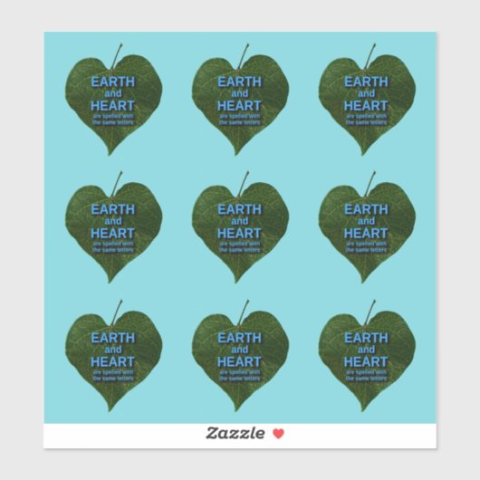Aarde - Heart Anagram Sticker (Vel)