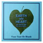 Aarde - Heart Anagram Tegeltje (Voorkant)