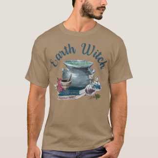 Aarde heks Herbalist Groene heks Witchcraft Vegan T-shirt