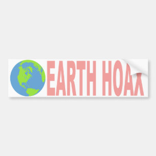 Aarde-hoax (vlakke aarde) bumpersticker