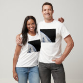 Aarde-horizon en de duisternis van de ruimte t-shirt (Unisex)