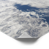 Aarde-horizon en de zwarte aard van ruimte 2 poster (Hoek)