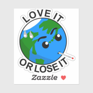 Aarde; hou ervan of verlies het sticker