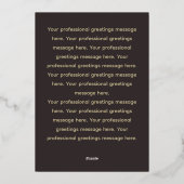 Aarde in 2026  - Professionele nieuwjaarskaart  Folie Uitnodiging (Achterkant)