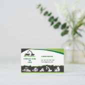 Aarde in beweging, graafmachine, landschapsarchite visitekaartje (Staand voorkant)