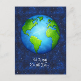 Aarde in de ruimte, briefkaart