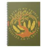 Aarde is mijn kerk, Natuur is mijn religie Notitieboek (Voorkant)