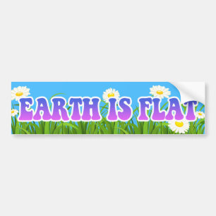 Aarde is vlam - Grote Bumpersticker bloemen