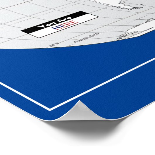 Aarde, je bent hier Poster (Hoek)