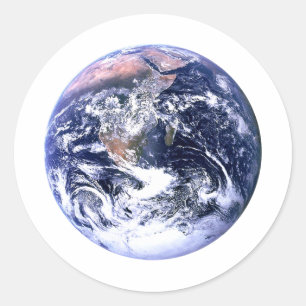 Aarde jGibney Het Museum Zazzle Ronde Sticker
