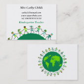 Aarde-Kinderen, Visitekaartje (Voorkant / Achterkant)