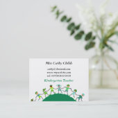 Aarde-Kinderen, Visitekaartje (Staand voorkant)