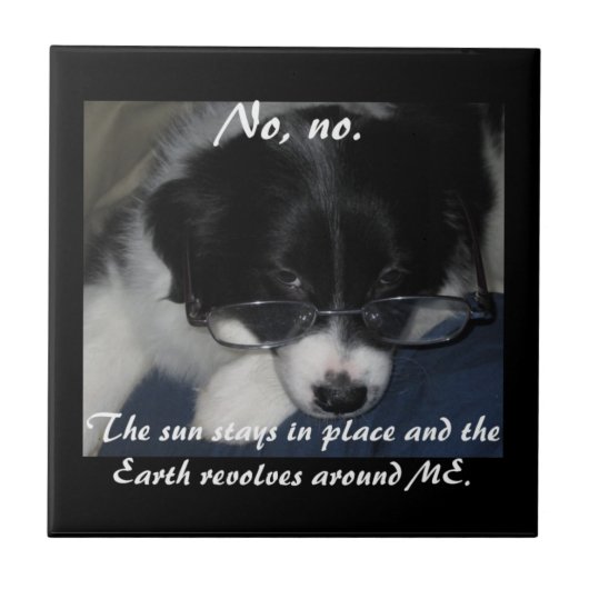 "Aarde komt om me heen" Tile Tegeltje (Voorkant)