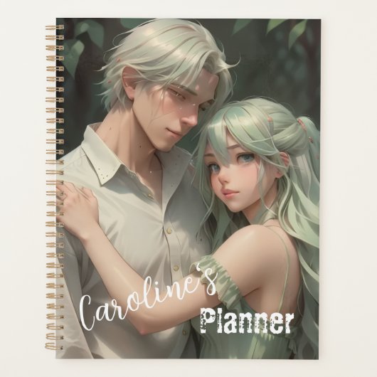 Aarde Koppel Anime Fantasie Planner (Voorkant)