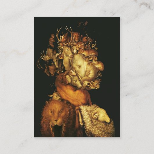 AARDE / LEGATIE MET WILDE DIEREN VISITEKAARTJE (Achterkant)