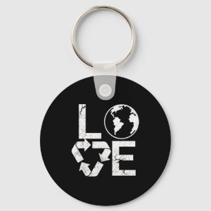 Aarde Liefde Recycling Symbool Eco-vriendelijke Aa Sleutelhanger