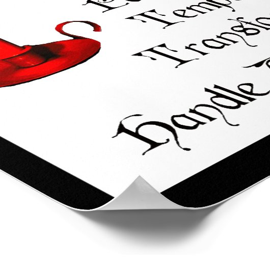 Aarde, luchtwater en vuur poster (Hoek)