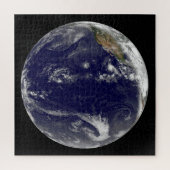 Aarde met drie tropische cyclonen in de Stille Oce Legpuzzel (Verticaal)