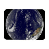 Aarde met drie tropische cyclonen in de Stille Oce Magneet (Horizontaal)