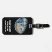 Aarde met Noord-Afrika en Zuidwest-Europa Bagagelabel (Voorkant horizontaal)