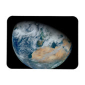 Aarde met Noord-Afrika en Zuidwest-Europa Magneet (Horizontaal)