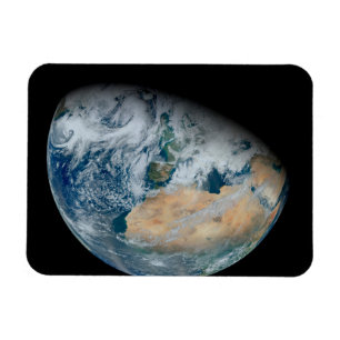 Aarde met Noord-Afrika en Zuidwest-Europa Magneet