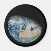 Aarde met Noord-Afrika en Zuidwest-Europa Magneet (Voorkant)