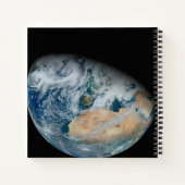 Aarde met Noord-Afrika en Zuidwest-Europa Notitieboek (Achterkant)