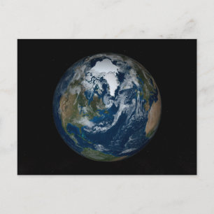 Aarde met wolken en Zee 2 Briefkaart