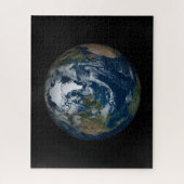 Aarde met wolken en Zee 2 Legpuzzel (Verticaal)