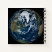 Aarde met wolken en Zee 2 Notitieboek (Achterkant)
