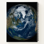 Aarde met wolken en Zee 2 Notitieboek (Achterkant)