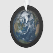 Aarde met wolken en Zee 2 Ornament (voorkant)