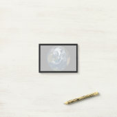 Aarde met wolken en Zee 2 Post-it® Notes (Op bureau)