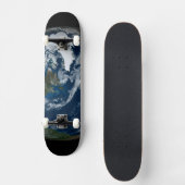 Aarde met wolken en Zee 2 Skateboard (Voorkant)