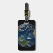 Aarde met wolken en Zee Bagagelabel (Voorkant verticaal)