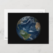 Aarde met wolken en Zee Briefkaart (Voorkant / Achterkant)