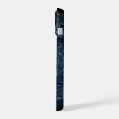 Aarde met wolken en Zee iPhone 15 Hoesje (Linkerkant)