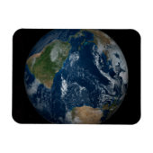 Aarde met wolken en Zee Magneet (Horizontaal)