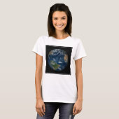 Aarde met wolken en Zee T-shirt (Voorkant volledig)