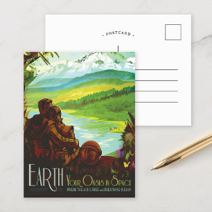 Aarde NASA Visies van de Toekomst Briefkaart