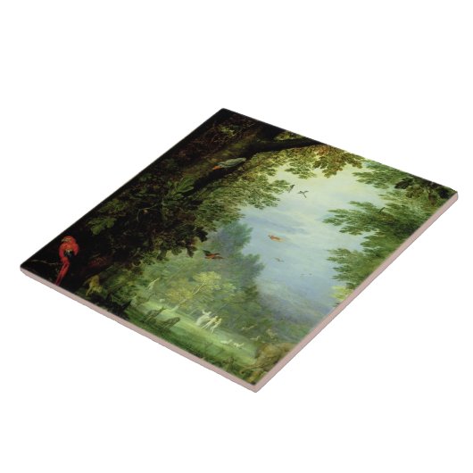 Aarde of het aardparadijs, detail van Adam en Tegeltje (Zijkant)