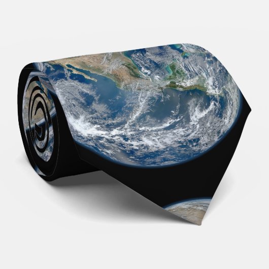 Aarde onze wereld stropdas (Opgerold)