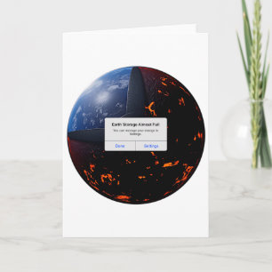 Aarde Opslag Bijna Vol T-shirt  Kaart