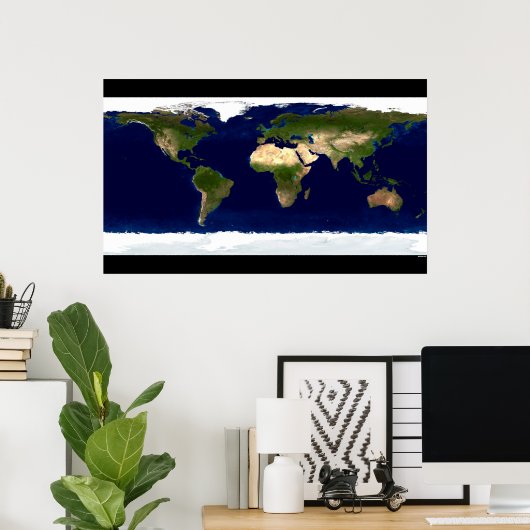 Aarde Poster (Thuiskantoor)